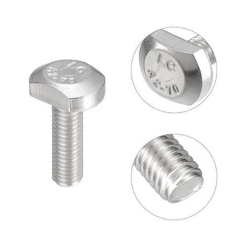 Vista 4 de uxcell Pernos de ranura en T, 5 piezas M5x16mm ranura en T Pernos deslizantes Pernos deslizantes 304 Tornillos en forma de T de acero inoxidable