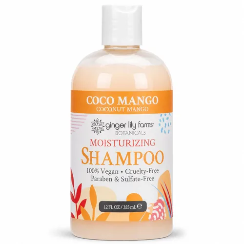 Vista 9 de Ginger Lily Farms Botanicals Champú hidratante para todo tipo de cabello, 100% vegano y libre de crueldad, aroma a pera de manzana, repuesto de 1