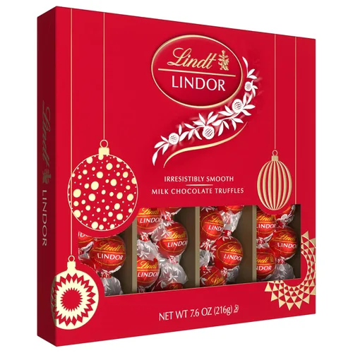 Vista 47 de Lindt Lindor - Trufas de chocolate extra oscuro 60 %, caramelo de chocolate negro con centro de trufa suave y derretida, ideal para regalar, 5.1
