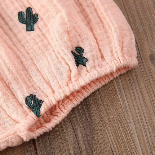 Vista 5 de Pantalones cortos de algodón y lino para recién nacido, unisex, para bebé, con estampado de harén
