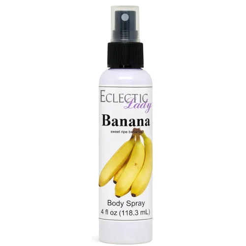 Vista 9 de Eclectic Lady Spray corporal perfumado de plátano, 2 onzas de niebla corporal