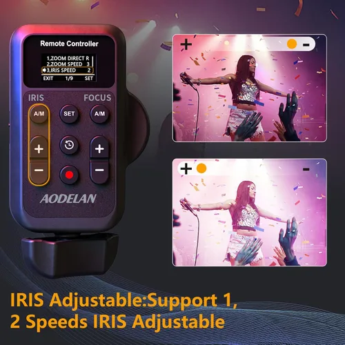 Vista 3 de Videocámara inalámbrica Lanc Control remoto con cable Jack de 0.098 in, IRIS, enfoque, grabación de video y Zoom Commander con Lanc o terminal