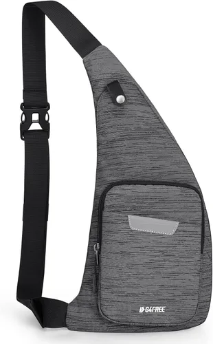 Vista 3 de G4Free Bolso bandolera de lona para hombres y mujeres