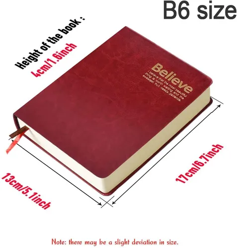 Vista 3 de Lemical Cuaderno de cuero grueso de 720 páginas, diario de escritura, cuaderno grueso de 360 hojas de papel rayado, diario de viaje, regalo ideal
