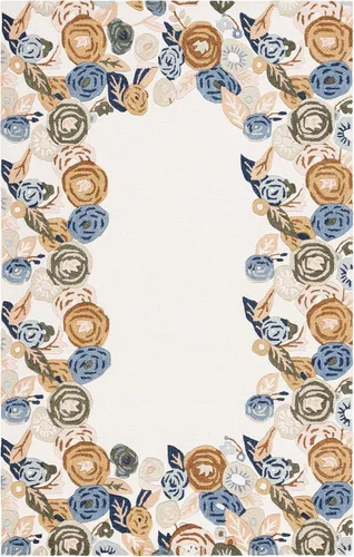 Vista 10 de SAFAVIEH Chelsea Collection - Alfombra de pasillo, 2 pies 3 pulgadas x 8 pies, azul y marfil, diseño geométrico, ideal para zonas de alto tráfico