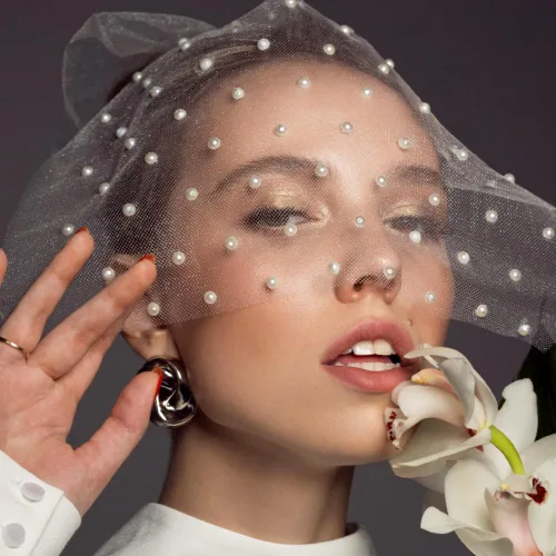 Vista 2 de 6 hojas autoadhesivas de diamantes de imitación y perlas para maquillaje, ojos, cara, calcomanías de diamantes de imitación transparentes