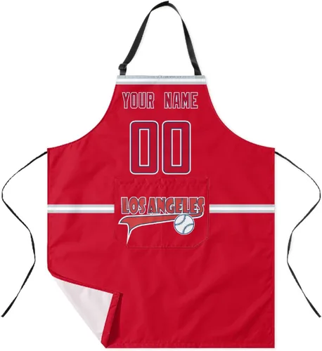Vista 30 de ANTKING Custom Apron with Pocket Custom Any Name and Any Number Gifts for Dad Men Fans