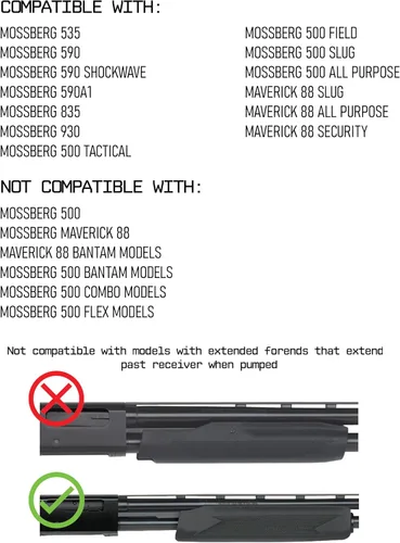 Vista 2 de Monstrum Portacartuchos Lateral para Escopeta V2 Compatible con Escopetas de la Serie Mossberg 590/Shockwave