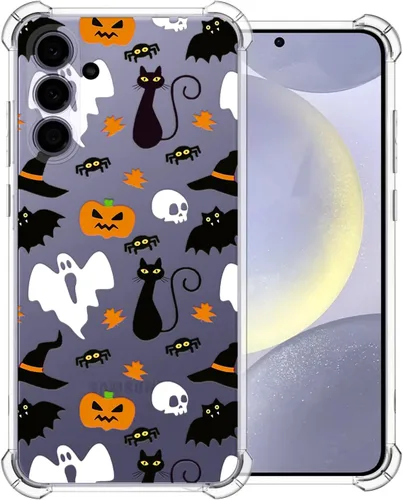 Vista 22 de Funda transparente de Halloween para Google 6a, con patrón de fantasma, funda protectora de TPU suave, delgada, a prueba de golpes, para niños