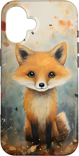 Vista 32 de Cute Fox Fall Woodland Forest Autumn Leaves Case for iPhone 17