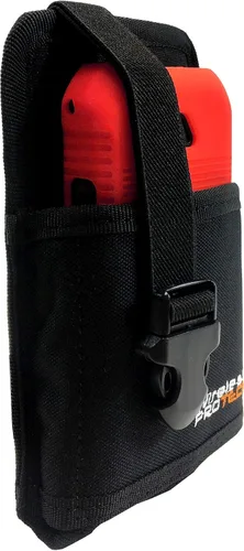 Vista 3 de Sonim XP5S - Funda de gel de silicona para Sonim XP5s XP5800 y funda de nailon balístico de grado militar por Wireless ProTECH (rojo)