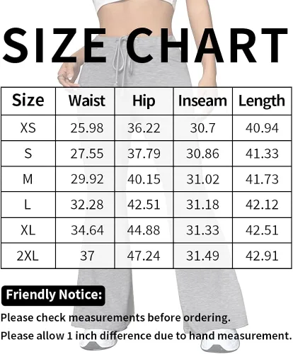 Vista 5 de TBA Pantalones deportivos de cintura alta con cordón para mujer, elásticos, pantalones de yoga, pierna ancha, pantalones de entrenamiento