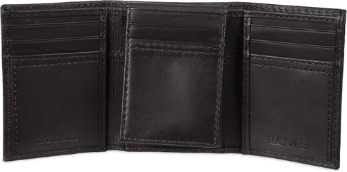 Vista 5 de Levis Mens Trifold Wallet-Sleek and Slim Includes Id Window and Credit Card Holder