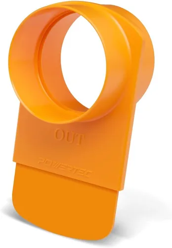 Vista 13 de POWERTEC 70294 - Puerta de ráfaga integrada de 2-1/2 pulgadas, resistente a obstrucciones, ajuste de plástico ABS cónico antihuecos para sistemas