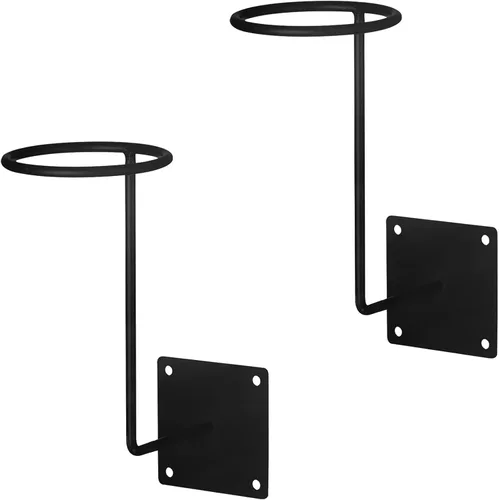 Vista 6 de ILM Paquete de 2 soportes para casco, gancho para colgar en pared, accesorios de motocicleta Negro