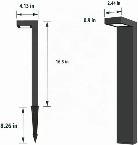 Vista 5 de GKOLED Paquete de 4 Luces de Paisaje de Bajo Voltaje, Luces de Sendero, 3W 9-15V CA/CC Cableadas para Exteriores Luces LED de Sendero de Paisaje