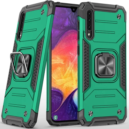 Vista 12 de Dionsibei Funda para Samsung Galaxy A50 A50S A30S, grado militar, soporte integrado con soporte de soporte, resistente, a prueba de golpes, funda