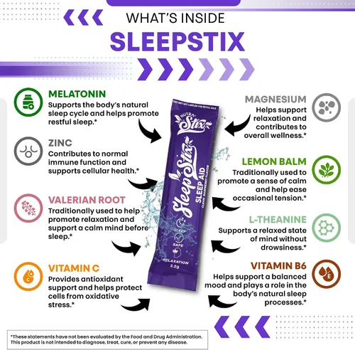 Vista 3 de Sleep Aid Melatonina Polvo triptófano glicina raíz de valeriana magnesio para el sueño bálsamo de limón L teanina glicinato de magnesio zinc ayuda