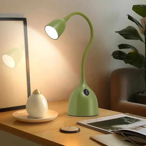 Vista 7 de Lámpara de Escritorio de Cuello de Cisne EJIAXIN 360° Luz de Lectura LED Flexible Lámpara de Escritorio Pequeña para Espacios Pequeños Lámpara