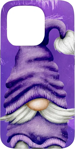 Vista 14 de Cute Gnome Graphic for Gardener and Spring and Summer Purple Case for iPhone 17