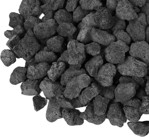 Vista 12 de GASPRO Pequeñas rocas de lava para hoguera, 10 libras, 0.2-0.5 pulgadas Negro
