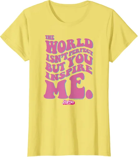 Vista 34 de Barbie Camiseta The Movie - You Inspire Me, Negro