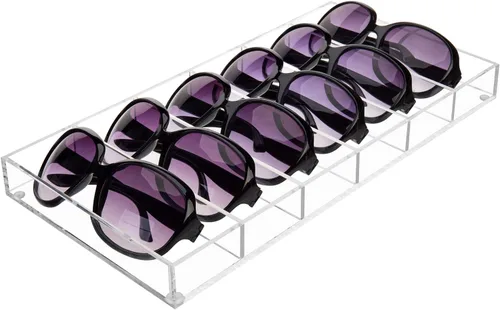 Vista 5 de MyGift Acrylic Sunglass Organizer,Glasses Holder,Sunglass Holder,Eyeglass Case Storage,Display Tray Drawer,Eyewear, Jewelry, Makeup