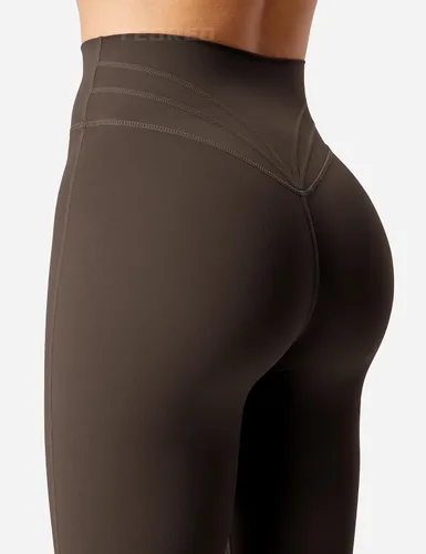 Vista 5 de YEOREO Leggings acampanados para mujer, pantalones de yoga Lynnie Bell Bottom de cintura alta, control de abdomen, leggings de entrenamiento