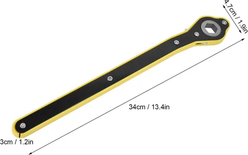 Vista 5 de Llave de trinquete para gato de ahorro de mano de obra automática, llave de trinquete giratoria de 360°, gato de tijera hexagonal, ahorro de mano