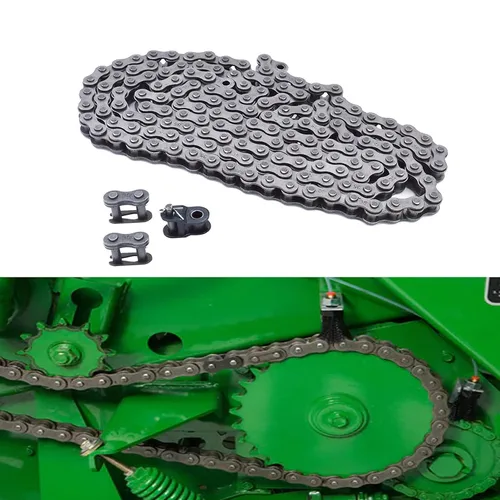 Vista 8 de 35 cadenas de rodillos de 5 pies con 2 eslabones de conexión y 1 eslabones desplazados