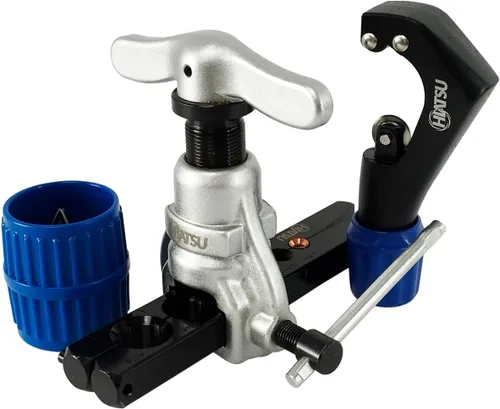 Vista 13 de Hiatsu Kit de herramientas de abocinación excéntrica con trinquete, compatible con taladros, tubo de cobre de 1/4 a 3/4 pulgadas, construcción