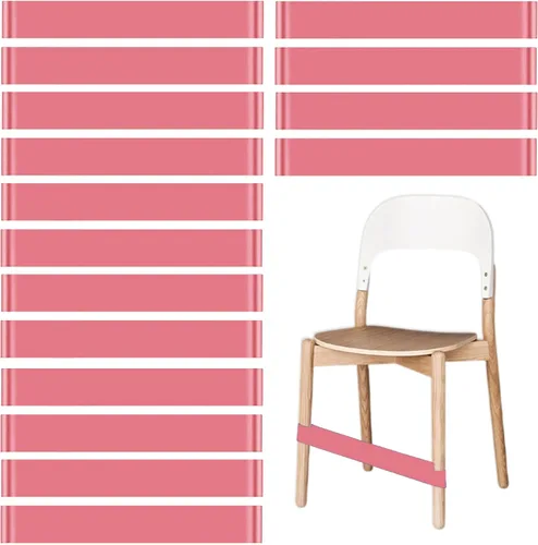 Vista 10 de Bandas de silla para niños con pies inquietos, paquete de 8, negro, material PTE, sensor de TDAH, aula y hogar