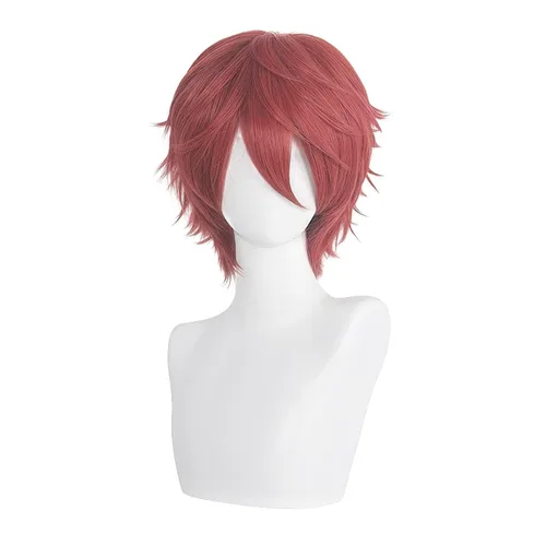 Vista 20 de COSPLAZA Peluca corta negra para cosplay con puntas esponjosas, resistente al calor, pelo sintético para emo Negro
