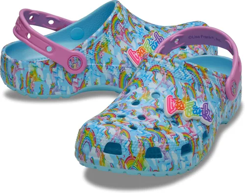 Vista 6 de Crocs Zuecos clásicos unisex para adultos Lisa Frank Ártico