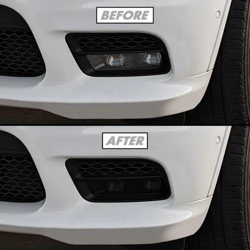 Vista 11 de SlickMod Tinte de humo de vinilo precortado para faros Dodge Durango 2011-2023 (20% humo oscuro, 1. faro)