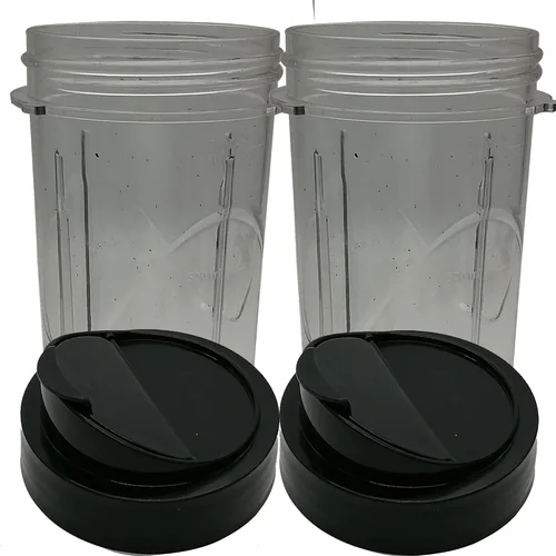 Vista 5 de Vaso Blend-N-Go de repuesto de 24 onzas con tapa, compatible con Oster Pro Blade: licuadoras Oster Pro 1200 (BLSTMB-CBG, BLSTMB-CBF, BLSTMB-BBG) (2)