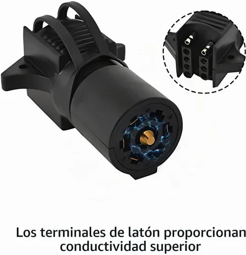 Vista 5 de BELOMI Adaptadores de enchufe de remolque, conector de remolque de hoja plana de 7 pines a 4 y 5, enchufe de hoja plana 2 en 1, accesorios