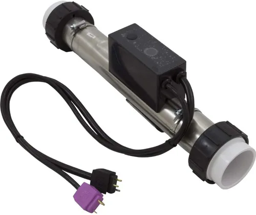 Vista 2 de Hydro Quip Calefactor, FloThru, HQ PS Elec, 230v, 4.0kW, con cable corto, Slide