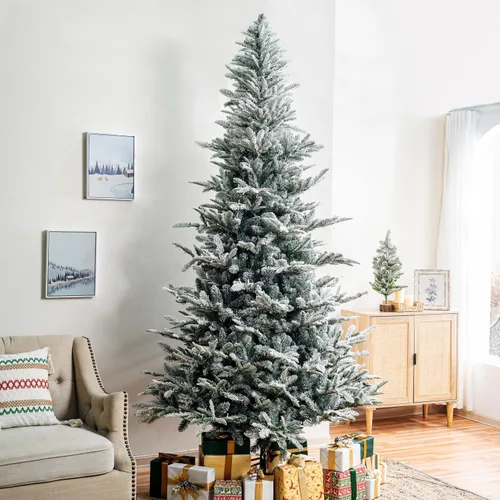 Vista 13 de Naomi Home Dakota - Árbol de Navidad negro preiluminado de 6.5 pies