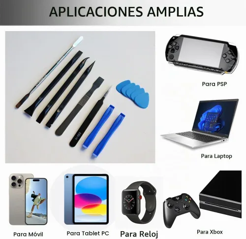 Vista 3 de Ewparts Spudger Kit de herramientas de plástico Herramienta de palanca para reparación de electrónica