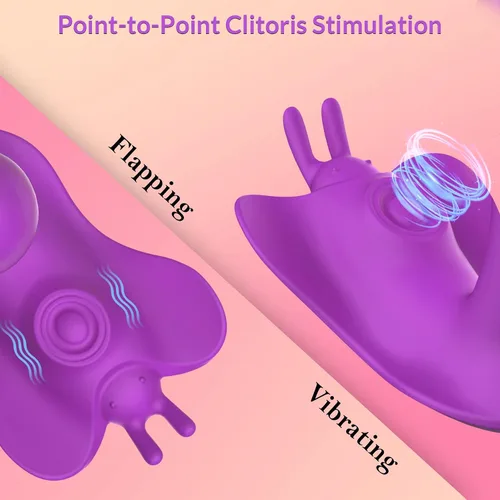 Vista 5 de Vibrador portátil controlado por aplicación, vibrador de control remoto de doble acción, MEANINS Sophia, consolador vibrador de larga distancia, 10