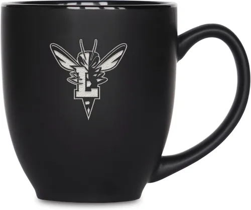 Vista 59 de Rico Industries - Taza de cerámica mate negra con grabado láser estándar de 15oz para NCAA (escuelas T & U) - Para bebidas calientes o frías