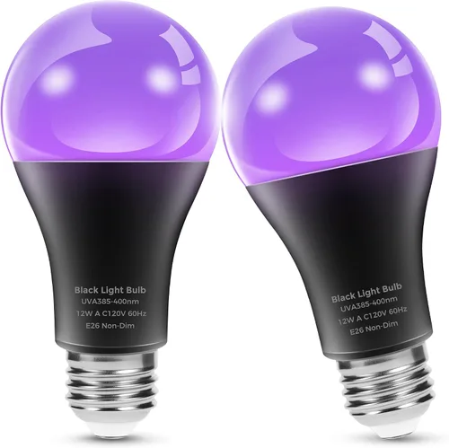 Vista 11 de L LOHAS LED Bombillas LED, Bombilla de Luz Ámbar para Ayuda del Sueño, A19 9W (Equivalente a 60 Vatios), Bloqueo de Luz Azul, Bombillas Regulables