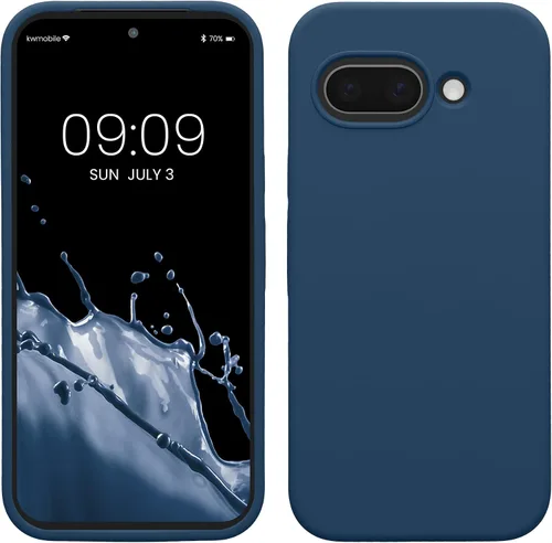 Vista 171 de kwmobile Funda Compatible con Google Pixel 6 Pro - Funda de Teléfono de Silicona TPU con Acabado Suave - Azul Caribe