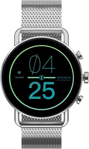 Vista 2 de Skagen Reloj inteligente con pantalla táctil Gen 6 con Alexa integrado altavoz frecuencia cardíaca oxígeno en sangre GPS pagos sin contacto