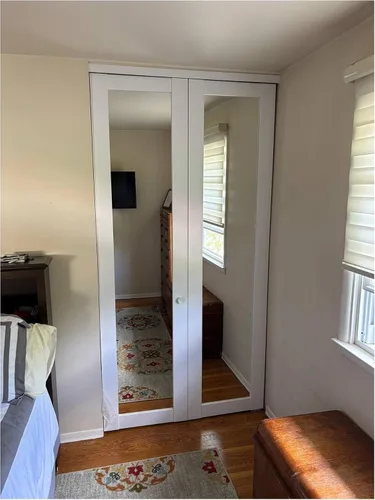 Vista 6 de Losa de puerta interior 42 x 84 pulgadas Lucia 1299 White Solo panel de losa Dormitorio sala de estar Blanco