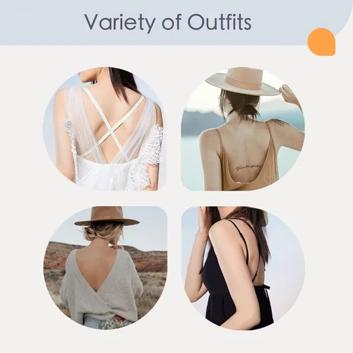 Vista 5 de Women Low Back Bras, Sexy Backless Wireless Bralette Seamless Multiway Bra with Padded Removable