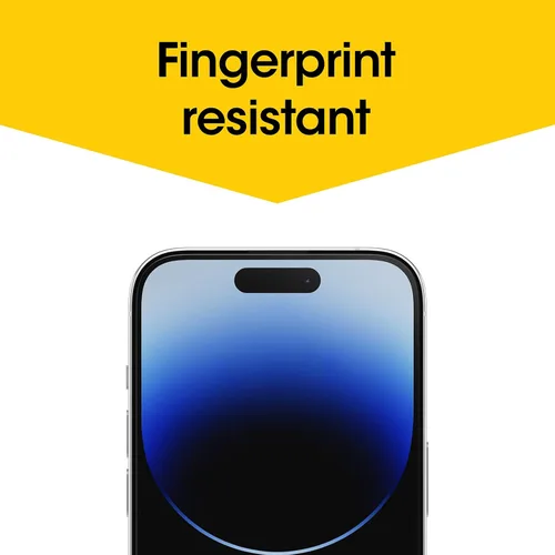 Vista 7 de OtterBox AMPLIFY - Protector de pantalla de cristal antimicrobiano con luz azul para iPhone 14 Pro (solamente), respuesta táctil impecable
