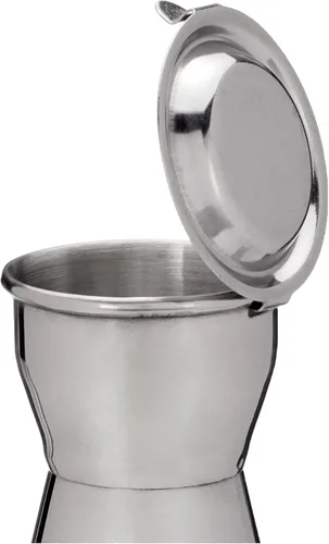 Vista 2 de IBILI Lata de aceite Iberica 1 l de acero inoxidable, plata, 8.7 x 4.7 x 9.1 in