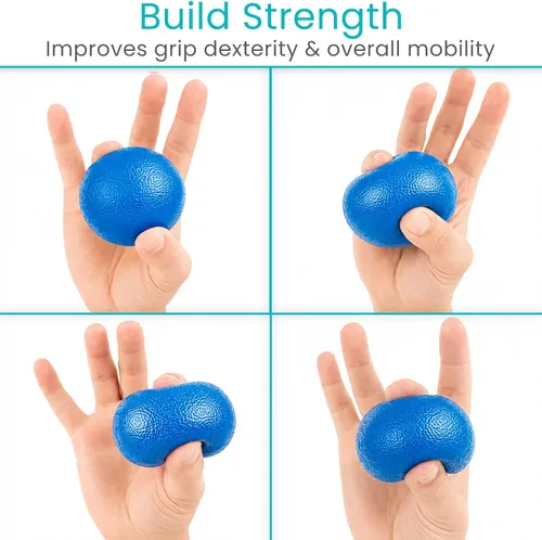 Vista 6 de Vive Stress Balls for Hand Therapy, Exercise, Arthritis (w/Rehab Video)